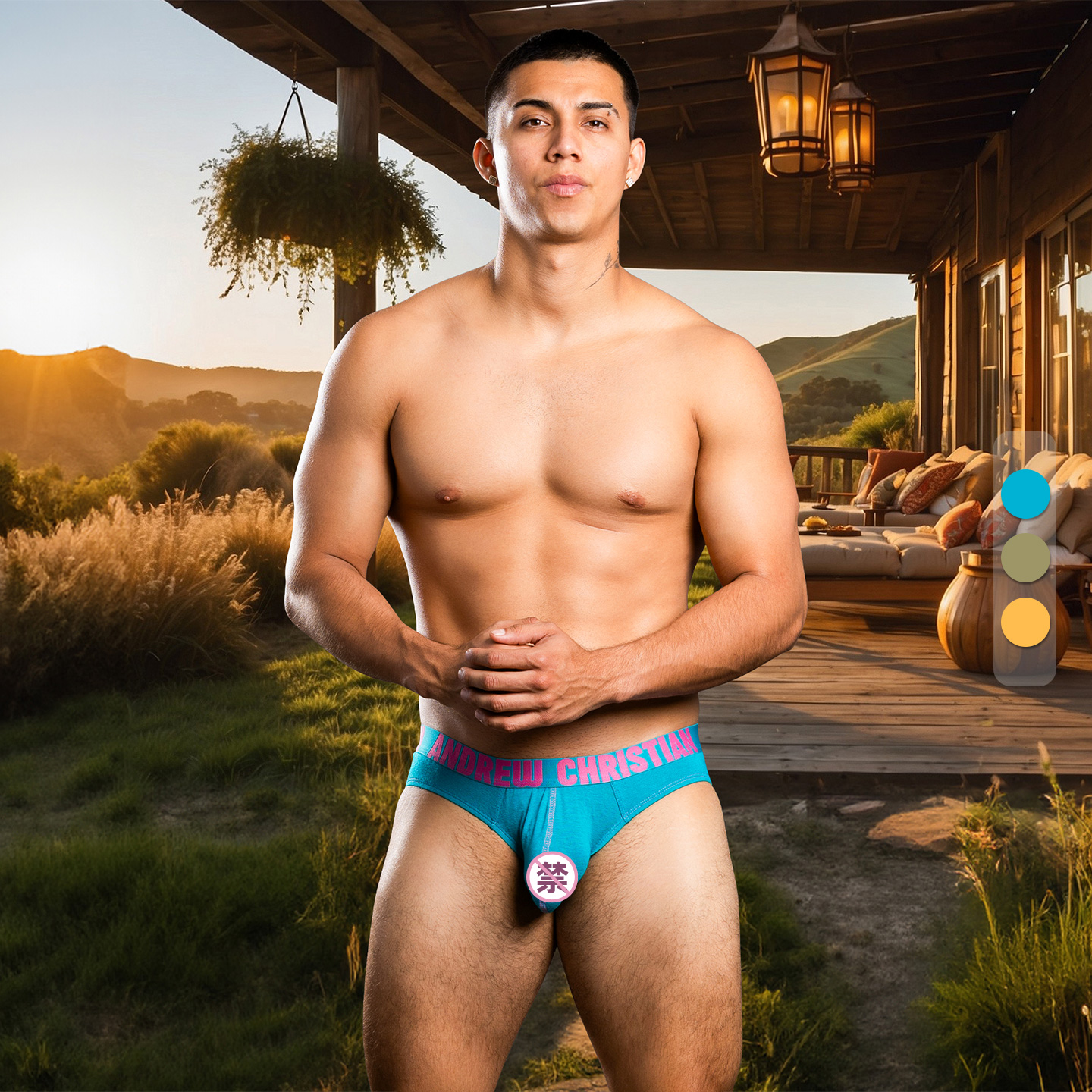 男士三角内裤棉透气U凸大囊袋