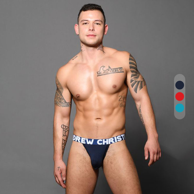 andrewchristian 性感男士丁字裤低腰y形u凸大囊袋运动高弹 92626