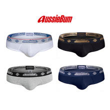 aussiebum 男士三角内裤经典性感棉质舒适透气高弹U凸囊袋 cotton