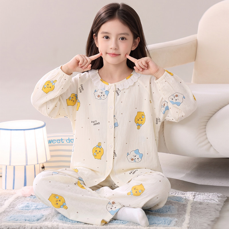 儿童睡衣女孩高端云朵棉可爱小八