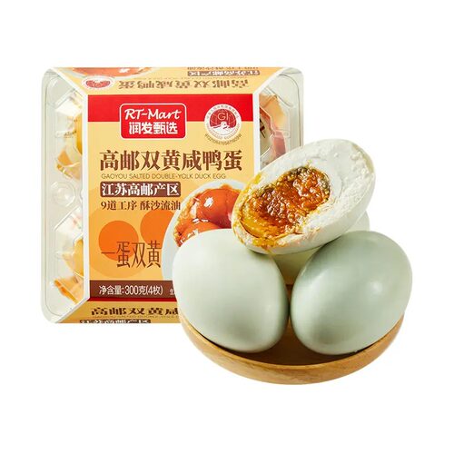 RT-Mart高邮双黄咸鸭蛋4枚/300g