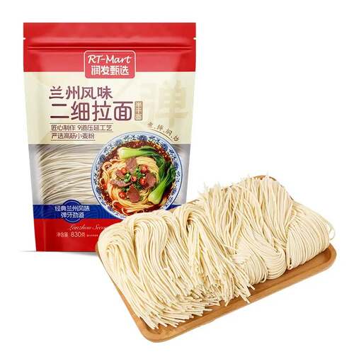 兰州风味二细拉面830g