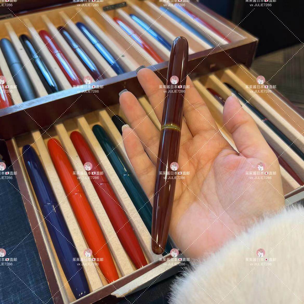 【现货咨询】茱茱酱中屋钢笔碧溜十角短笛手工硬橡胶生漆包直邮