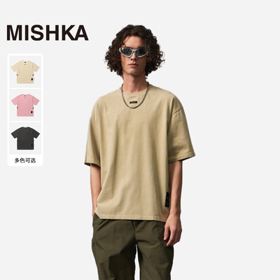 MISHKA短袖T恤美式复古全棉