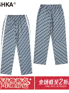 卫薇儿同款MISHKA大眼球春秋夏宽松高腰速干卫裤运动休闲裤女
