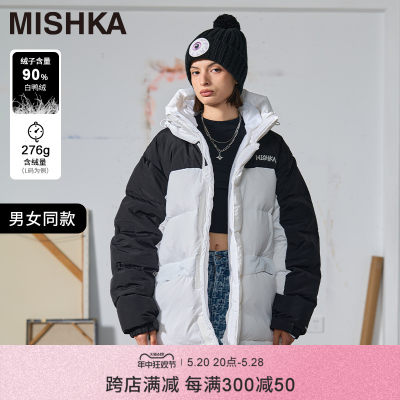 mishkanyc高街时髦连帽羽绒服