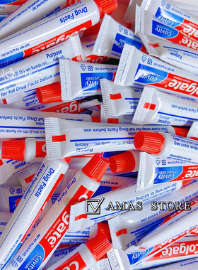 高露洁牙膏10g 5g 酒店一次性洗漱用品 便携小样牙膏 新版为中文