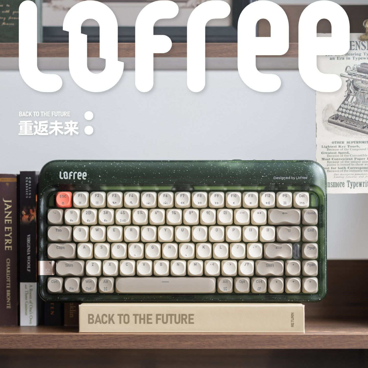 LOFREE洛斐Return新圆点机械键盘无线三模热插拔84键鼠办公套装