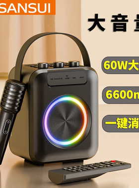 Sansui/山水 T91蓝牙音箱户外K歌神器遥控持久续航便携手提音响