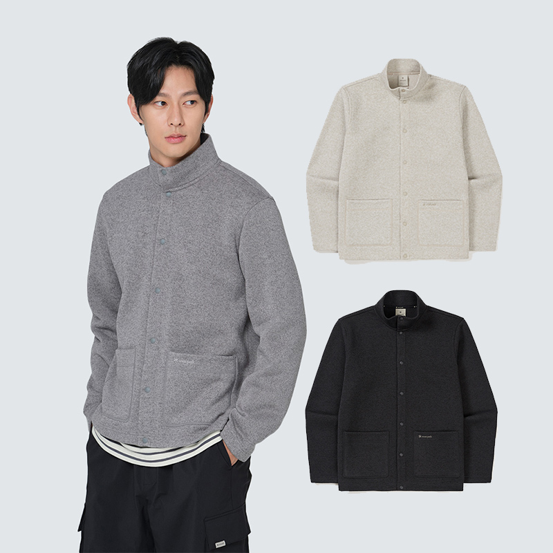 SnowPeak24男款针织保暖休闲开衫