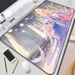 尘白禁区鼠标垫芬妮凯茜娅超大号游戏电脑二次元周边动漫键盘桌垫