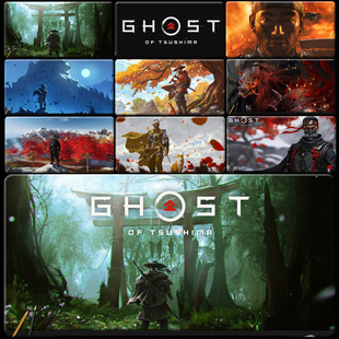 对马岛之魂鼠标垫Ghost of Tsushima游戏周边电脑桌超大加厚桌垫