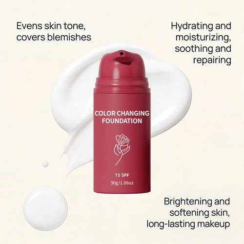 跨境TK爆品粉底液持久滋润遮瑕不脱妆哑光妆效Liquid foundation