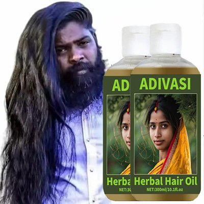 跨境外贸Adivasi Herbal Hair Oil草本植物护发精油头发皮护理液