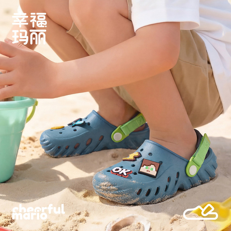 男童洞洞鞋儿童2026新款夏季凉鞋男孩拖鞋大童青少年女童沙滩凉拖实拍图 商品