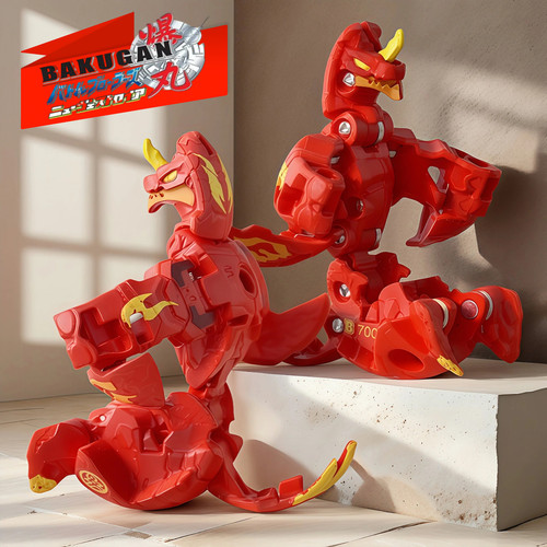 爆丸小子BAKUGAN烈火变异独角龙暗黑圣光天马螳螂猛狮变形蛋玩具