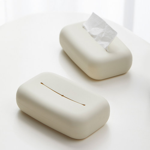 meelyhome奶油简约风硅胶纸巾盒