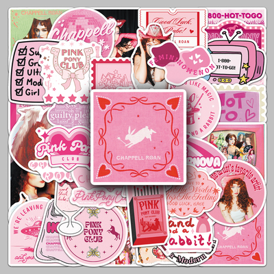 50张查普尔罗恩 Chappell Roan贴纸欧美明星周边防水装饰iPad贴画