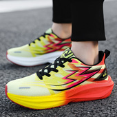 爆款 冷粘真爆碳板轻便软底网面透气情侣跑步鞋 男女同款 休闲运动鞋