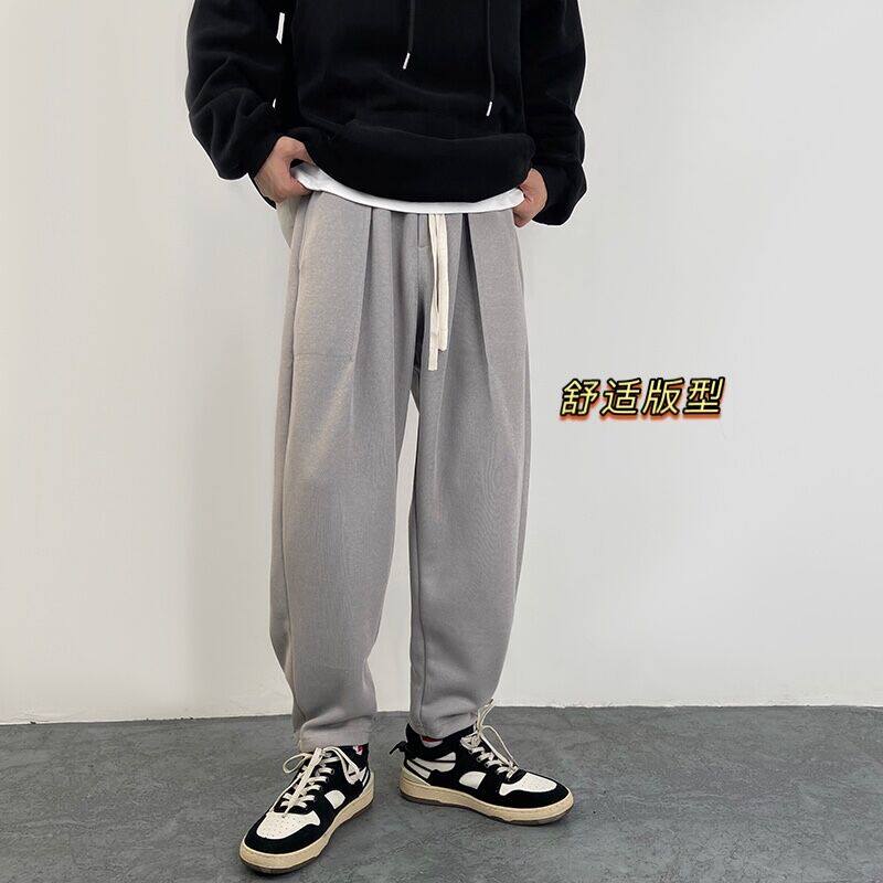A432-1-R11P50控68秋冬加厚纯色哈伦裤休闲裤男,男装休闲裤,星座518-1（原A432-1）