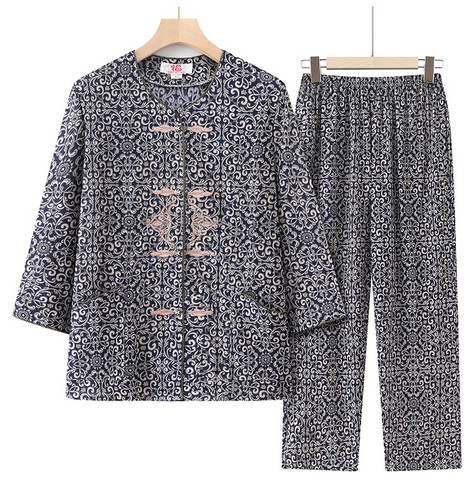 老太婆衣服80岁90休闲女套装奶奶