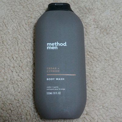 Method男士滋润平和能量沐浴乳沐浴露532ml 佛手柑+青柠/雪松柏树