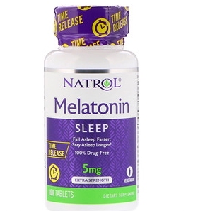 美国直邮 美国 Natrol 褪黑素缓释片 Melatonin sleep 5毫克100粒