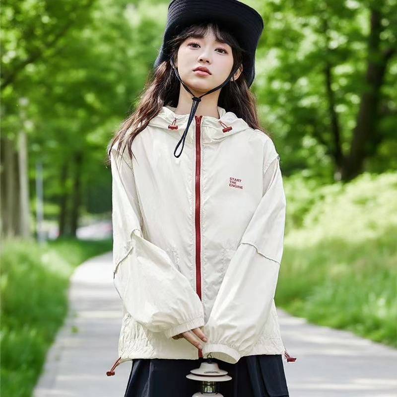 2025新款防晒衣女夏季山系户外休闲薄外套轻薄宽松防紫外线上衣