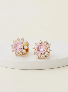 ks25年新款 Shine Me Up Linear Earrings彩色宝石耳环项链孤品