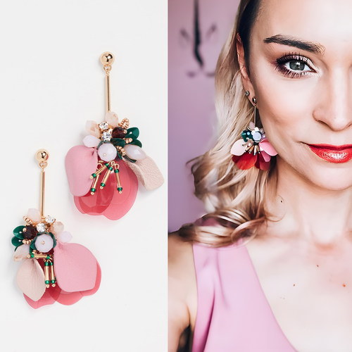 ksk vibrant life linear earrings 纯手工编制个性耳环耳钉耳饰
