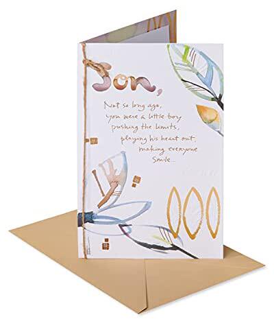 american greetings birthday card for son (not much has chang