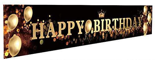 ushinemi happy birthday banner party signs for birthday back