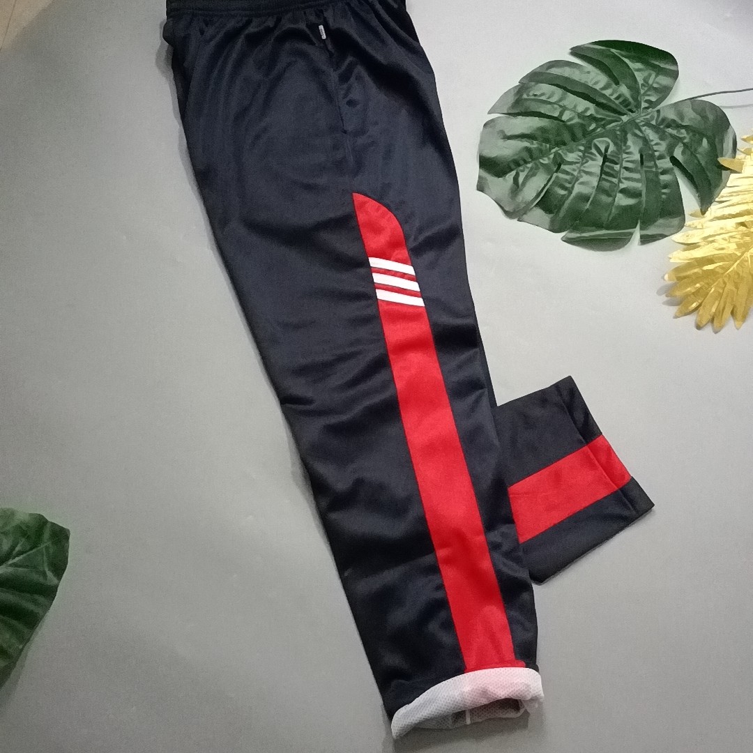 校服裤男女半圆红杠三道杠春秋季运动深蓝色中小学生校裤直筒校裤