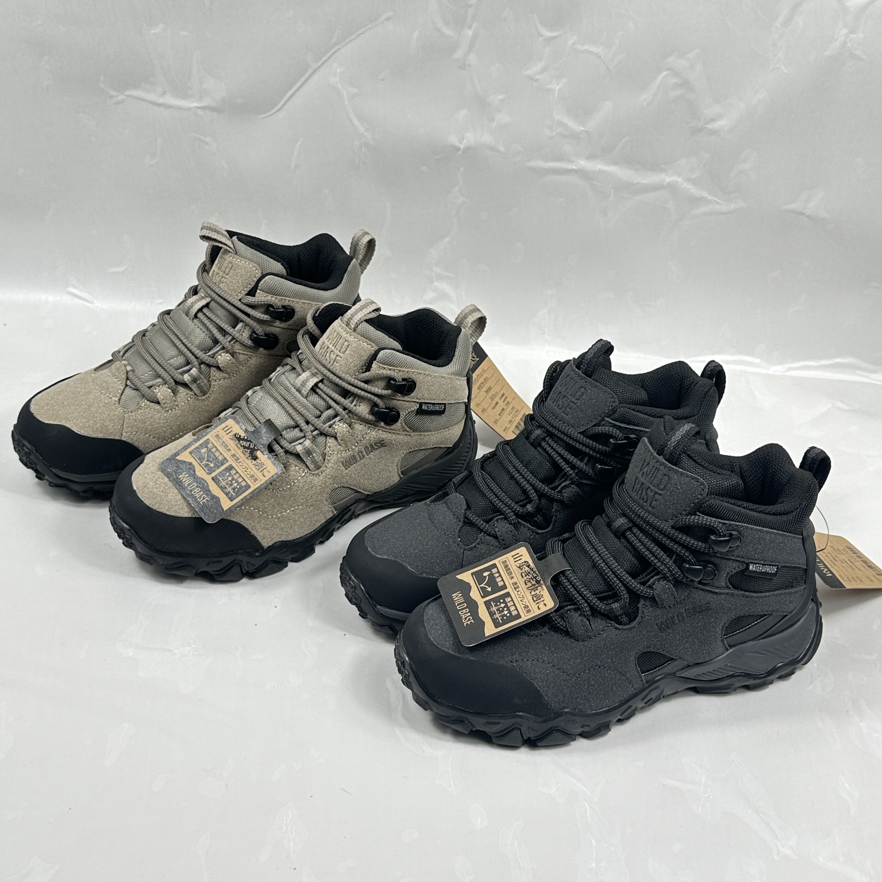 外贸出口户外保暖防滑防水中帮男女御寒防风登山鞋