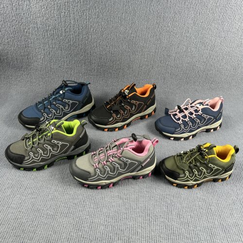 儿童登山鞋爬山徒步运动鞋男女童潮透气防水防滑中帮春夏户外鞋
