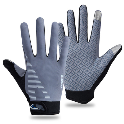 山地车骑行手套男女夏冰丝薄款触屏防晒防滑学生户外开车登山长指