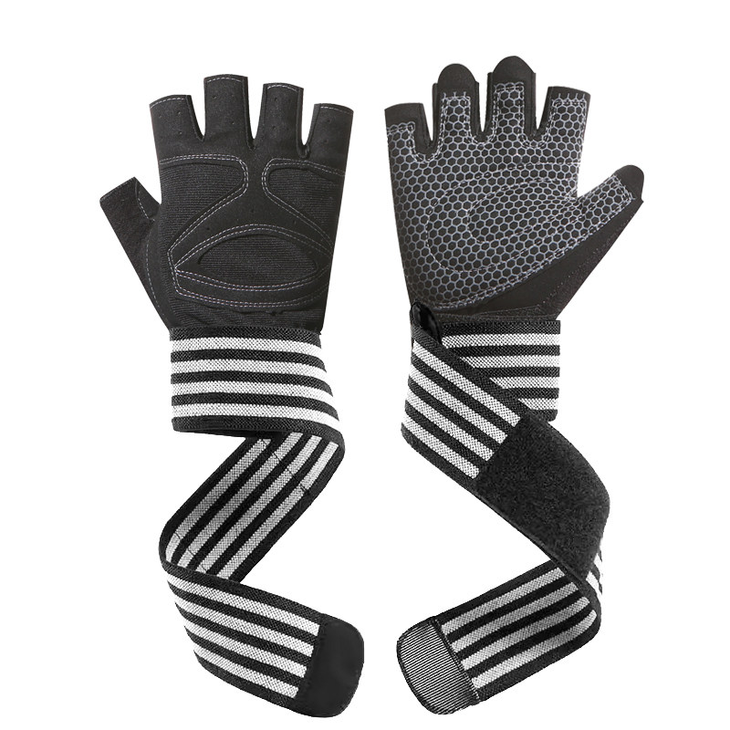健身手套男女士护腕一体单杠引体向上撸铁运动器械训练防起茧防滑