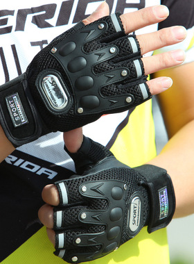机车摩托车半指手套男骑行薄款夏季防滑山地车自行车骑手户外登山