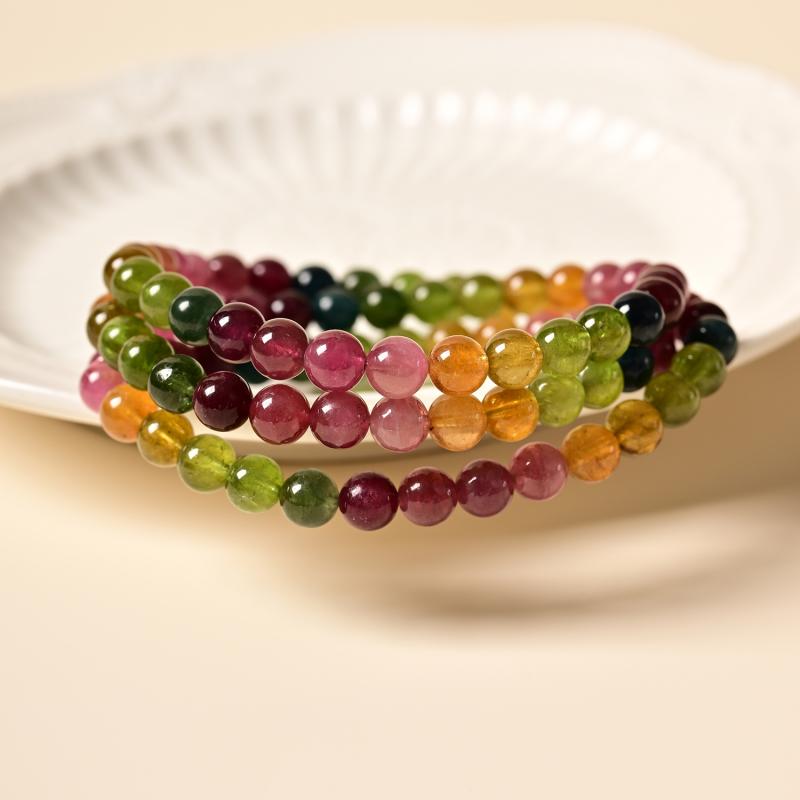 糖果碧玺幻彩奇遇多圈手串JFYS313050