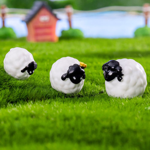 微景观手工小动物摆件可爱小羊