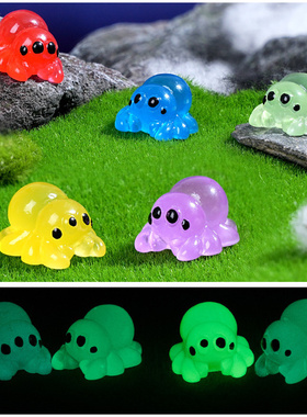 微景观创意可爱夜光卡通蜘蛛摆设