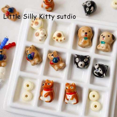 动物手绘小熊小狗摆摊声控DIY网红新款便宜节日创意纯手工巧可可