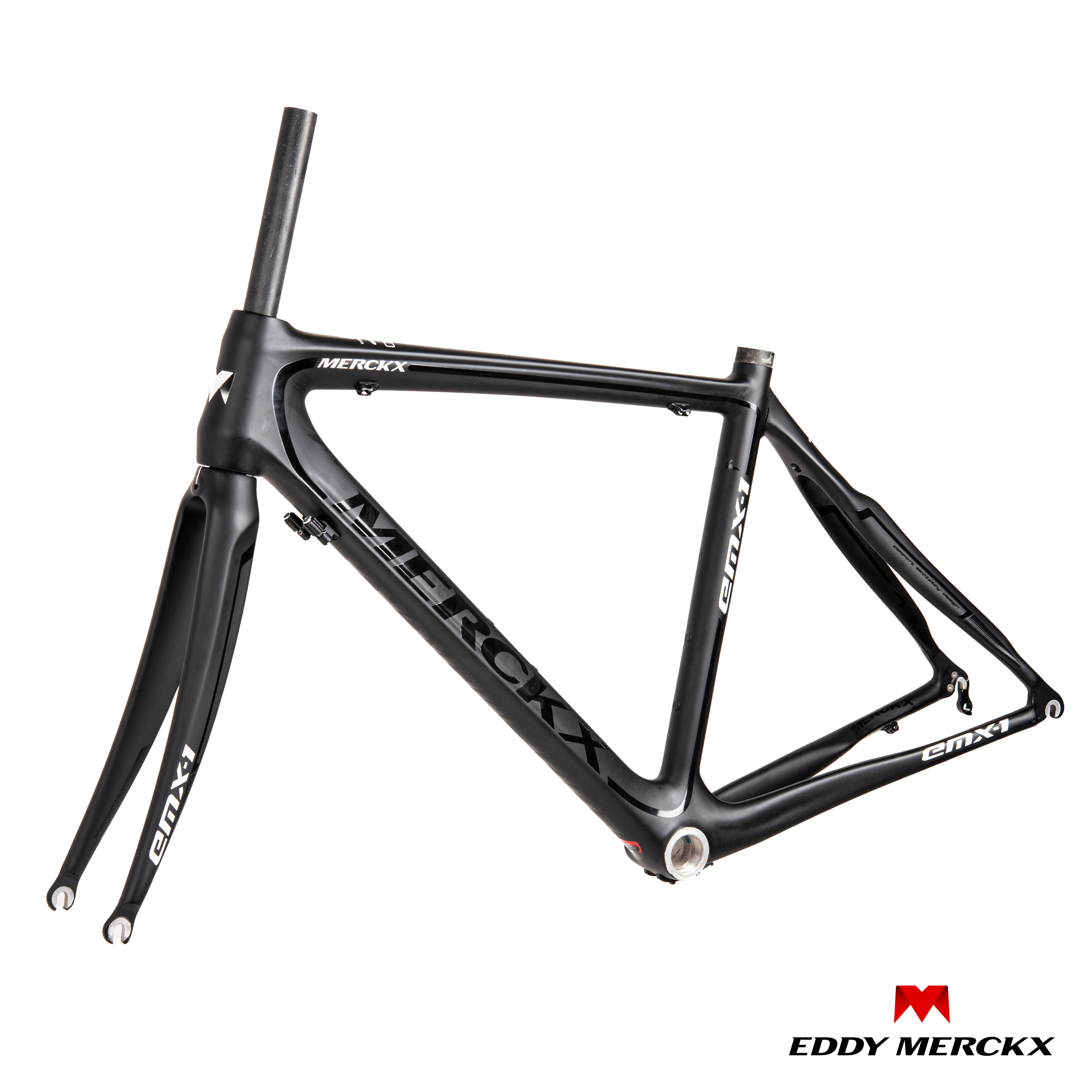 Merckx EMX-1 全碳纤维竞赛级几何公路自行车架 圈刹外走线车架