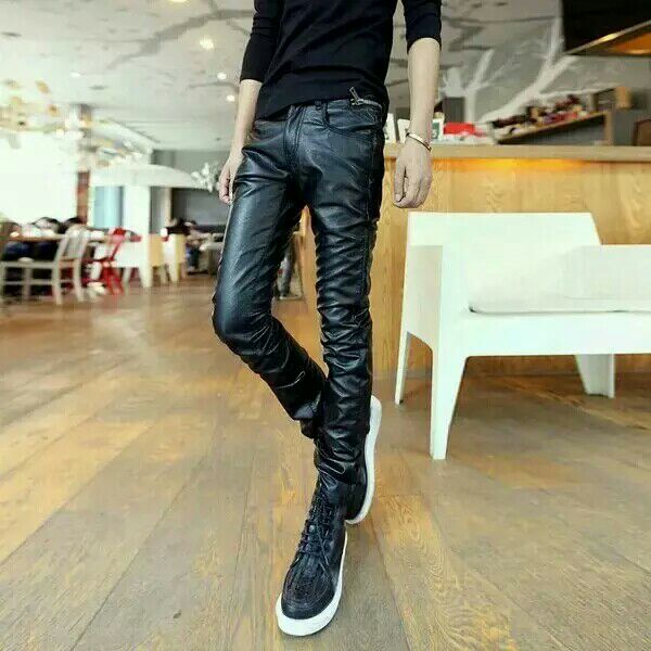 Pantalon cuir homme YISHION - Ref 1479952 Image 5