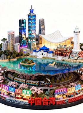 中国台湾文创冰箱贴2026新款金属浮雕磁贴旅游纪念品伴手礼物装饰
