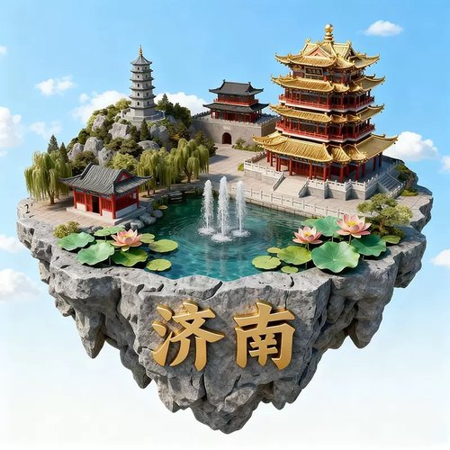 济南文创冰箱贴2025新款金属浮雕磁贴山东济南旅游纪念品伴手礼物