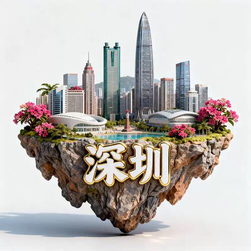 深圳文创冰箱贴2025新款金属立体磁贴广东深圳旅游纪念品伴手礼物