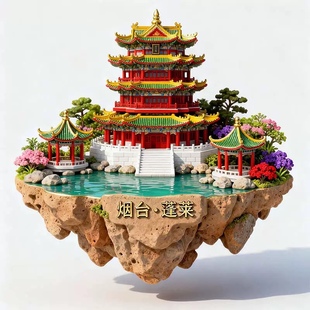 烟台文创冰箱贴2025新款金属浮雕磁贴山东烟台游纪念品伴手礼物