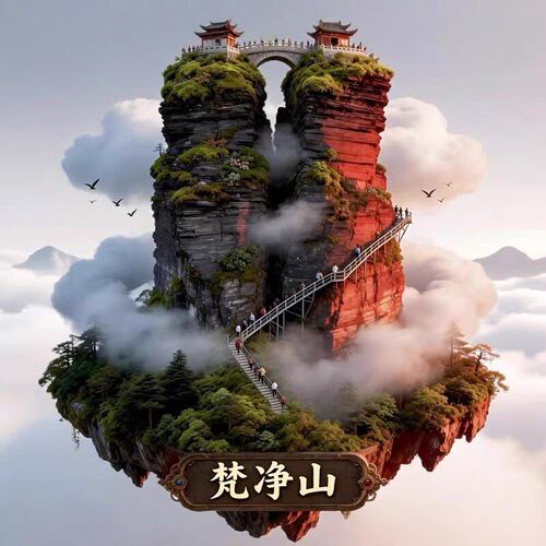 贵州文创冰箱贴2026新款金属浮雕磁贴黄果树瀑布纪念品伴手礼物
