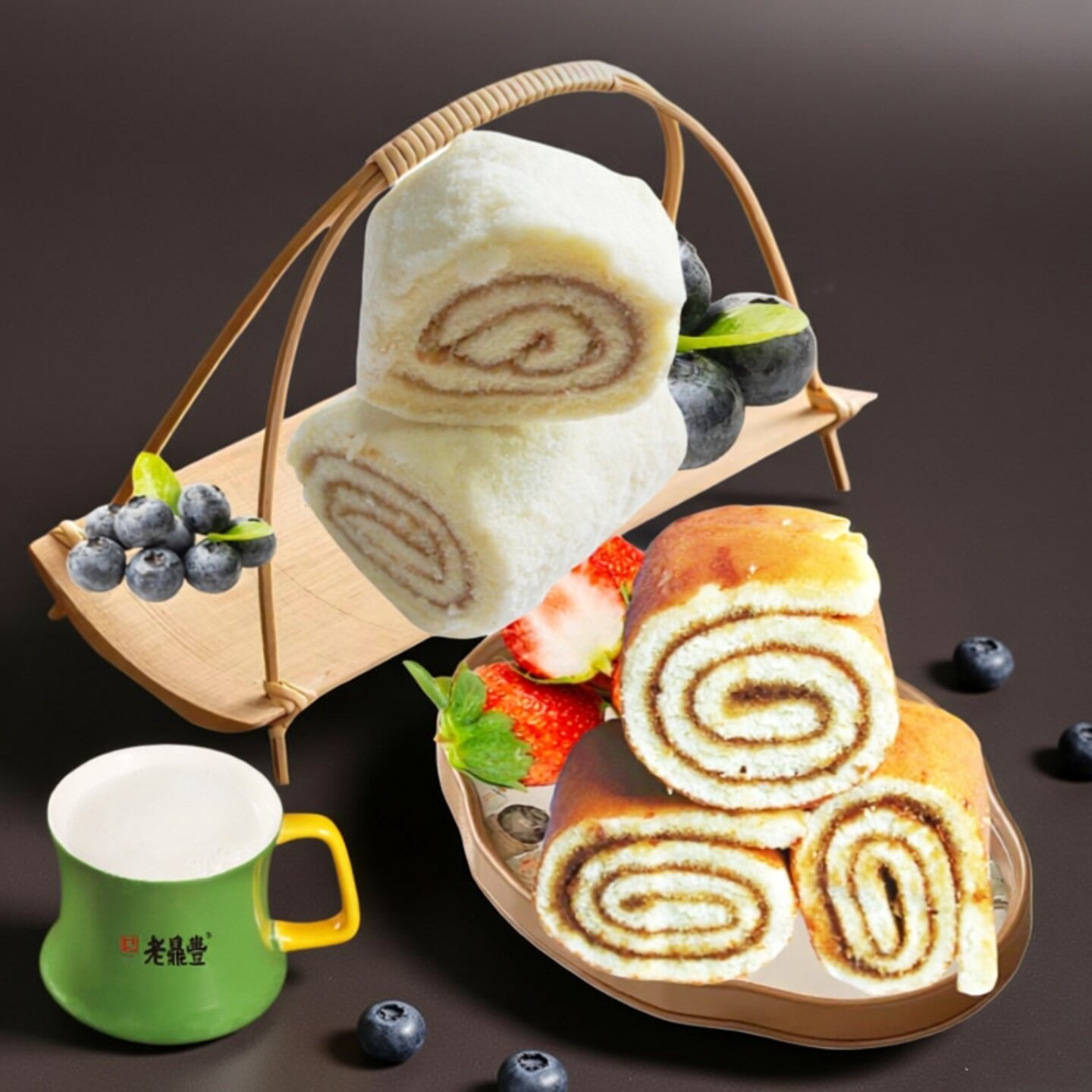 老鼎丰椰蓉夹心老式果酱卷糕点心哈尔滨特产传统休闲零食茶点批发